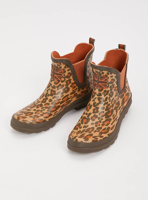 Buy Leopard Print Chelsea Boot Wellies 4 Boots Argos